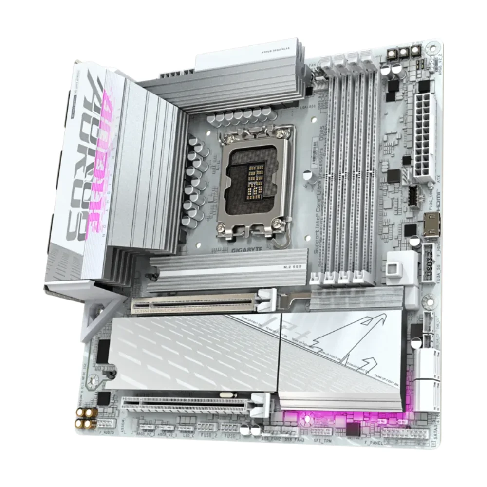 Gigabyte Motherboard B860M AORUS ELITE WIFI6E ICE DDR5 For Intel Ultra Processors view 3